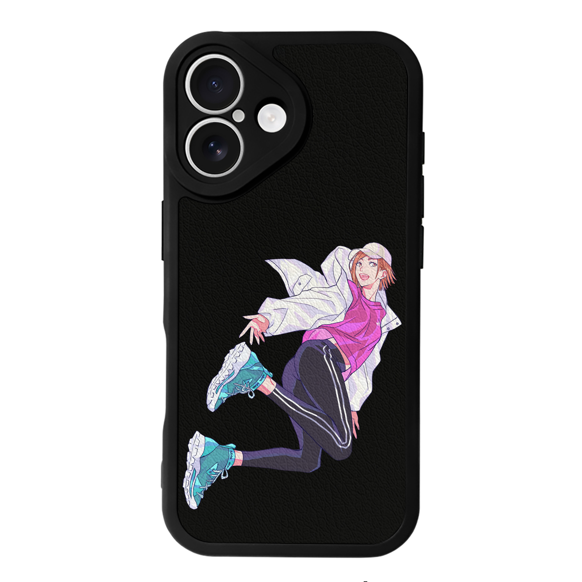 （画像用） 呪術廻戦 Jujutsu Kaisen 【iPhone 16シリーズ対応】シリコンスマホケース（レザー調） 材質：シリコン
